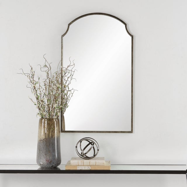 2020s Dark Bronze Arched Top Mirror For Sale - Image 5 of 7