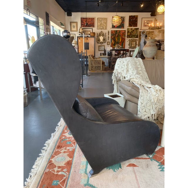 1980s 1980s Post Modern “Pompeiian” Wing Back Lounge Chair by Stanley Jay Friedman For Sale - Image 5 of 13