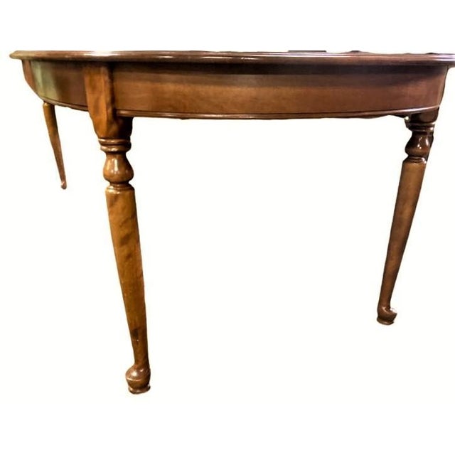 Mid 20th Century Vintage Ethan Allen Maple Oval Dining Table Chairish