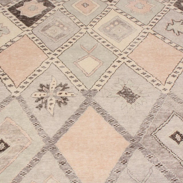 Rug & Kilim Rug & Kilim’s Oversized Desert Rug in Pink and Blue, 12x16 For Sale - Image 4 of 8