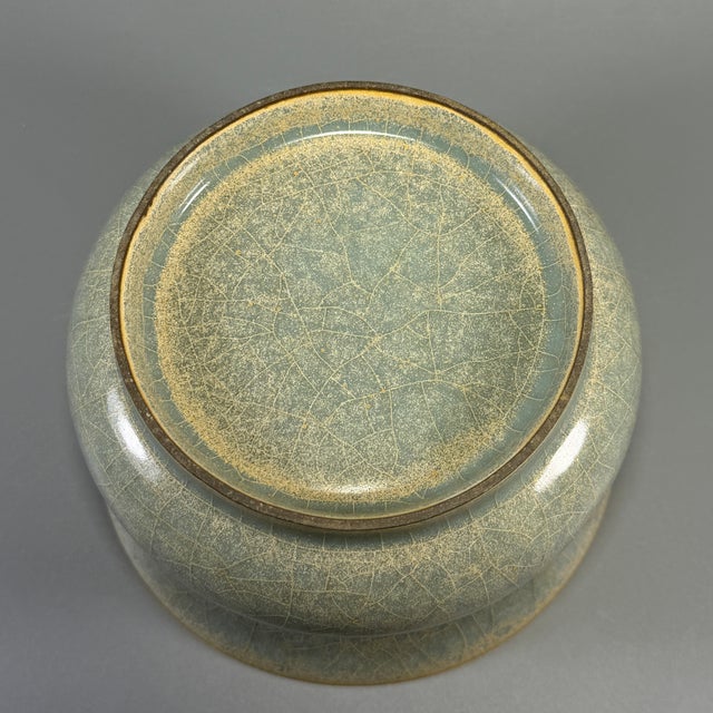 Antique Chinese Official‑Style Celadon Porcelain Zhadou Vessel For Sale - Image 6 of 6