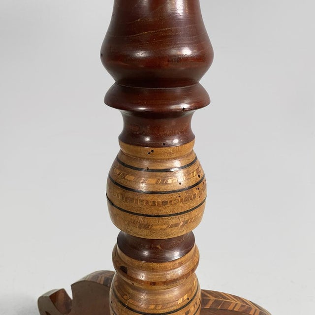 Italian Sorrento Style Wooden Chessboard Table, 1930s For Sale - Image 11 of 15