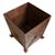 Industrial farmhouse style vintage iron planter box with solid cast iron feet. Features X design and rivet detail on all...