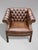 Brown Leather Club Armchair, 1880s For Sale - Image 6 of 11