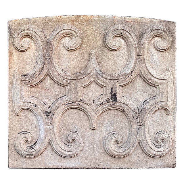 Early 20th Century Architectural Panels Antique Cast Stone - Set of Four For Sale - Image 5 of 7