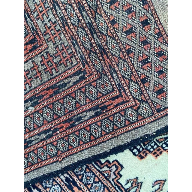 Vintage Rustic Wool Pakistani Rug, 1980s For Sale - Image 11 of 12