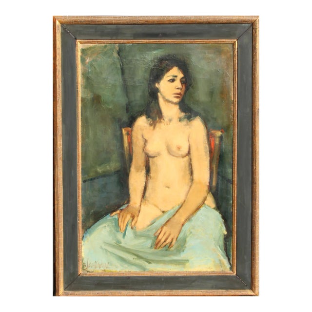 Jan De Ruth, Red Chair, Painting For Sale