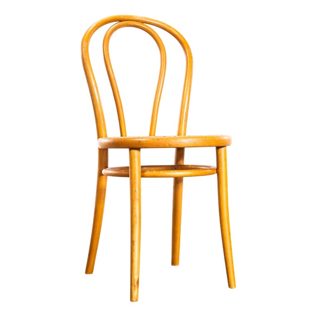 Blonde Hoopbacks with Cane Seat, 1960s, Set of 4 For Sale