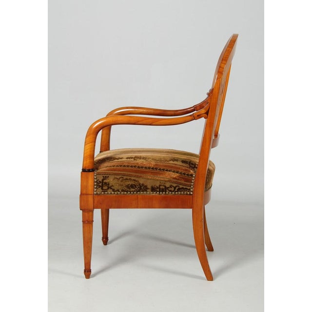 Early 19th Century Antique Biedermeier Armchair, 1830s For Sale - Image 5 of 12