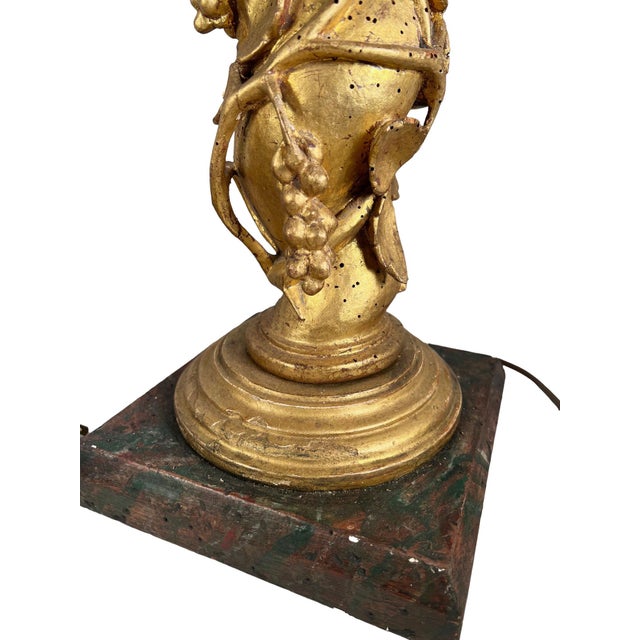 Antique Capitals Made Into Lamps - a Pair For Sale - Image 9 of 10