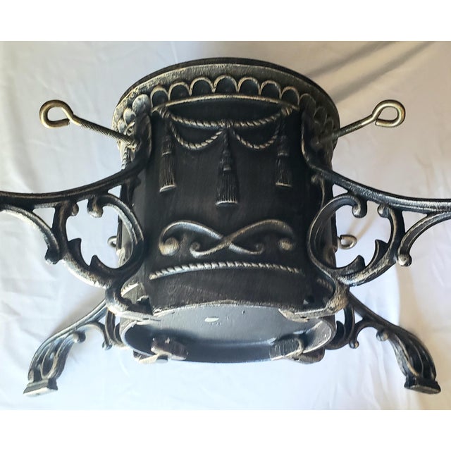 American Vintage Cast Iron Christmas Tree Stand For Sale - Image 3 of 7