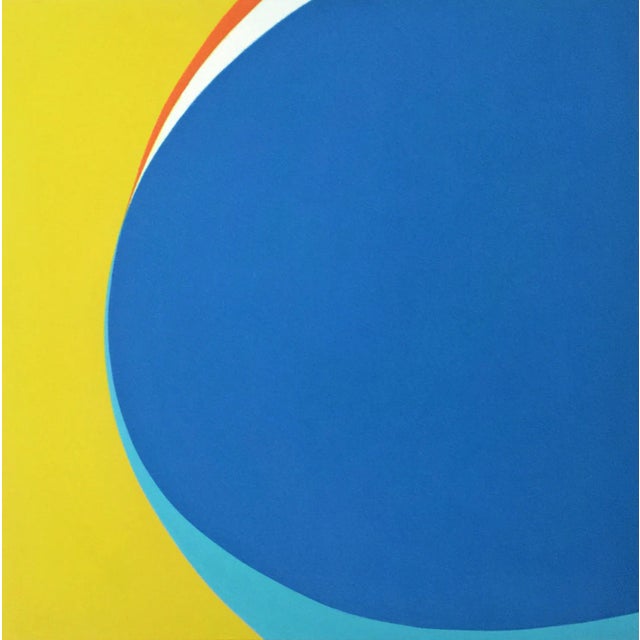 "Gratitude" Contemporary Minimalist Geometric Oil Painting by Shyun Song For Sale