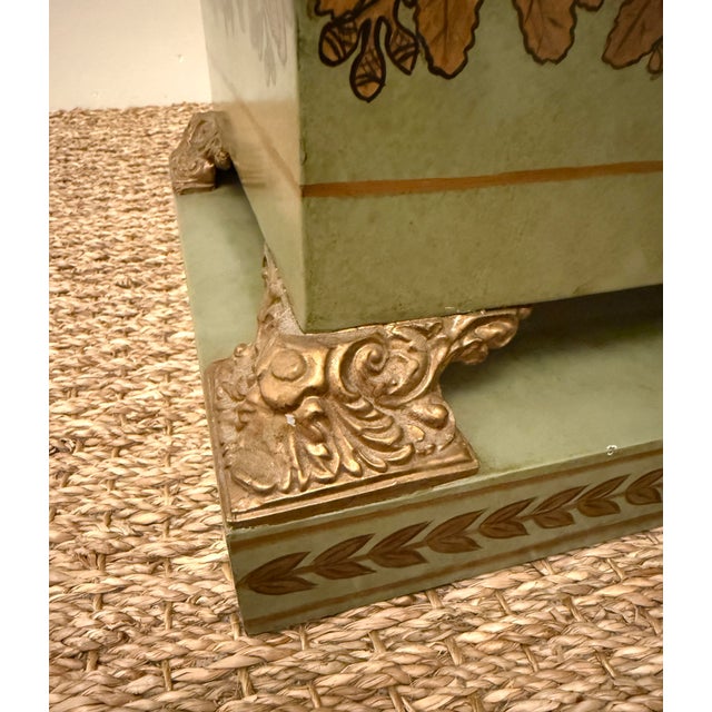 Vintage Italian Tole Square Cachepot For Sale In Miami - Image 6 of 12