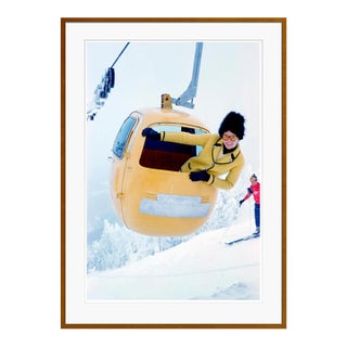 Toni Frissell 'Sugarbush Ski Lift' Archival Pigment Print Framed in Brown For Sale
