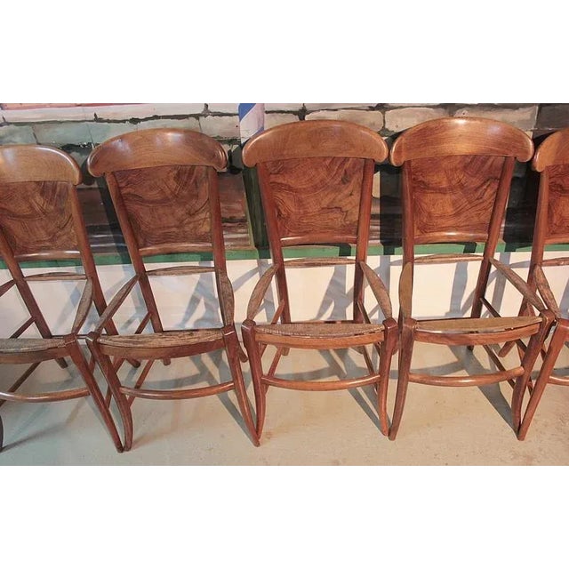 Antique Walnut Dining Chairs, Set of 6 For Sale - Image 8 of 10