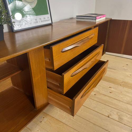 Vintage Teak Sideboard Mid-Century Modern Credenza 1960s For Sale - Image 6 of 12