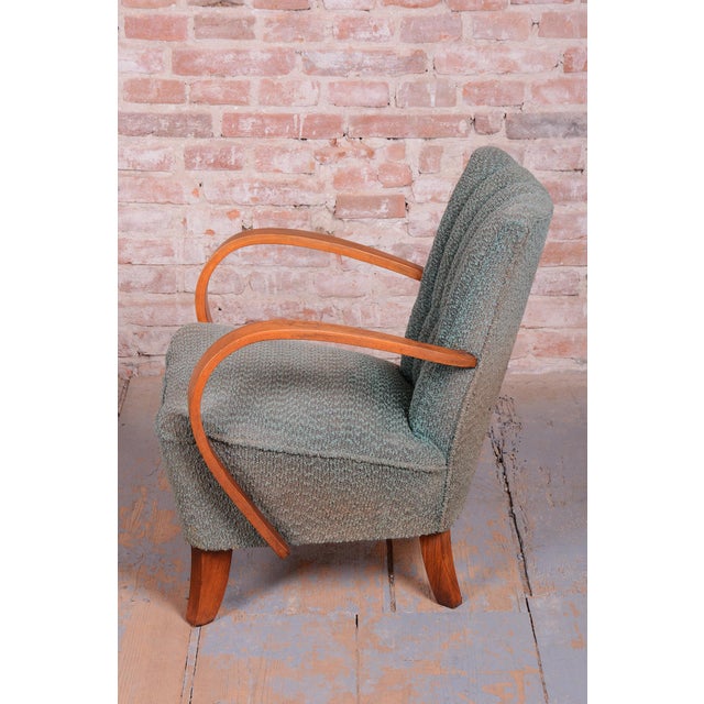 Wood Art Deco Armchairs in Beech, Czech, 1920s, Set of 2 For Sale - Image 7 of 15