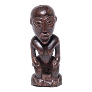 Congolese Seated Luba Figure, C. 1950
