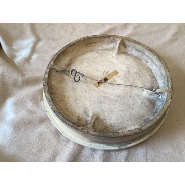 19th Century Ceramic Rondel Plaque For Sale - Image 4 of 4