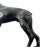 Black Vintage Doberman Dog Figure Statue Black Metal Desk Animal For Sale - Image 8 of 12