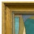 Various Artists Contemporary Teal Abstract Oil Painting in Vintage Gold Frame For Sale - Image 4 of 6