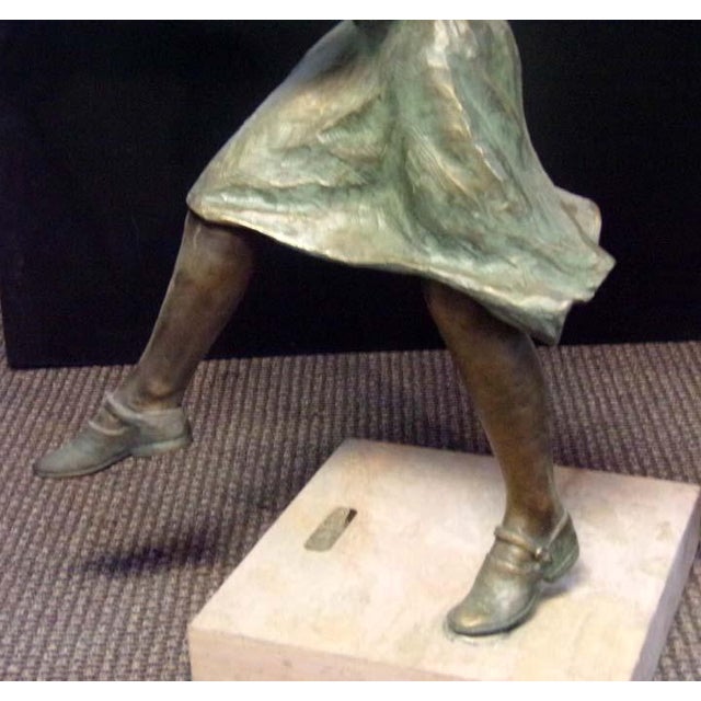 Don Hunt "Minuet" Violin Girl Bronze Sculpture Hand Signed For Sale - Image 17 of 17