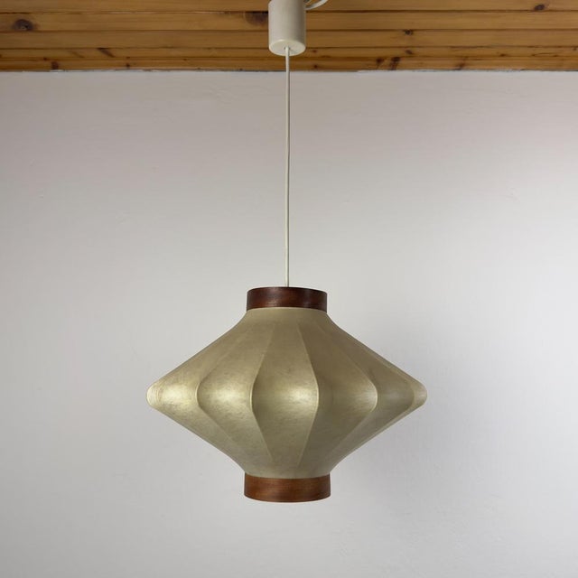 1960s Mid-Century Modern Cocoon Pendant Lamp by Achille Castiglioni, 1960s For Sale - Image 5 of 18