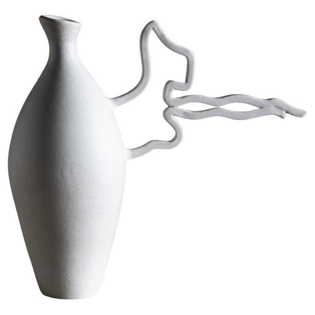 21st Century White Ceramic Vase by Poemu, France For Sale - Image 16 of 18