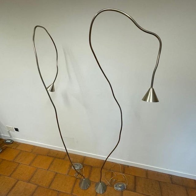 Papiro Floor Lamps by Sergio Calatroni for Pallucco, 1989 For Sale - Image 3 of 7