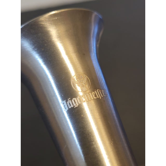 1990s Jägermeister Deer Head Shot Glass Stainless Steel For Sale In San Francisco - Image 6 of 11