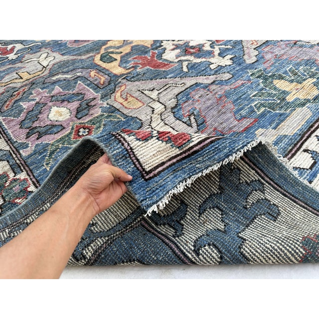 2000 - 2009 8' X 9'8" Sultanabad Mahal Design Rug For Sale - Image 5 of 7
