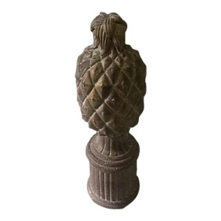 Vintage 16" Tabletop Pineapple Finial For Sale