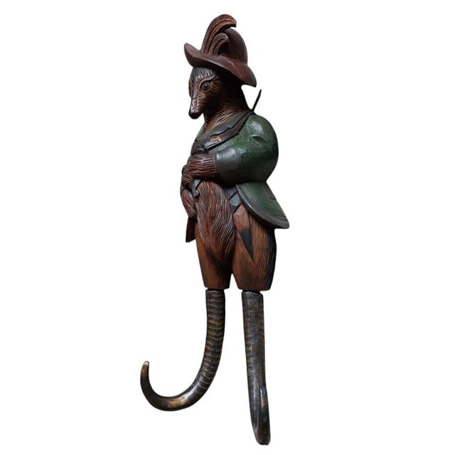 Black Forest Dressed Hunter Fox, 1950s For Sale - Image 3 of 8