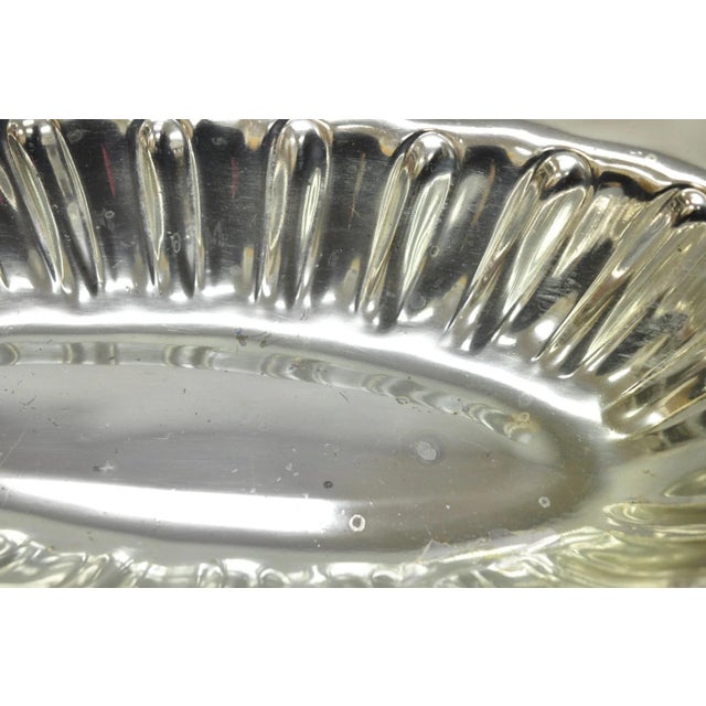 Vintage Fb Rogers Victorian Silver Plated Scalloped Centerpiece Fruit Bowl For Sale - Image 13 of 16