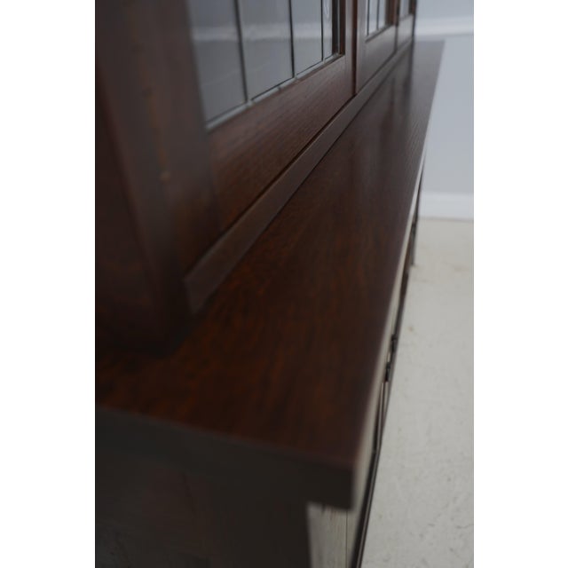 Stickley Mission Oak Arts & Crafts China Cabinet For Sale - Image 13 of 18