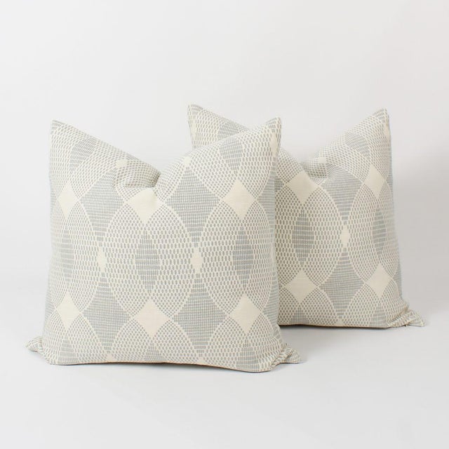 Chloe Geometric Serpentine Pillow Cases, a Pair For Sale In Atlanta - Image 6 of 6