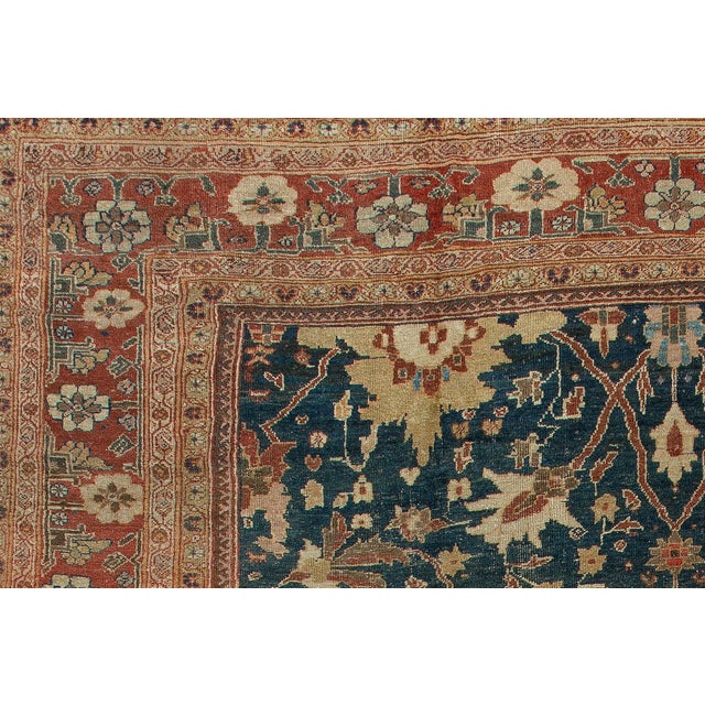 Zabihi Collection Phenomenal Large Scale Antique Sultanabad Mahal Persian Carpet - 12'2" x 15'7" For Sale In New York - Image 6 of 6