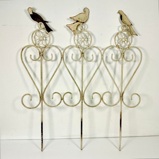 1940s Vintage Art Nouveau Boho Chic Arts & Crafts Garden Ornaments, Planter Bed Edging - Set of 4 For Sale - Image 17 of 18