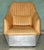 Mustang Fluted hand stitched and polished Aluminum riveted Aviator armchair in tan brown leather. A very good looking well...
