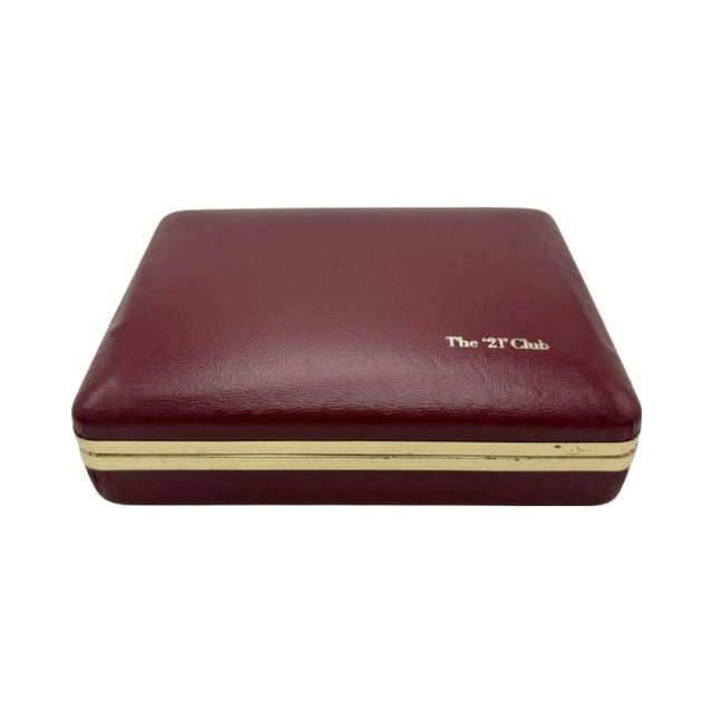 Red Vintage the 21 Club Nyc Restaurant Equestrian Double Deck Playing Cards For Sale - Image 8 of 14