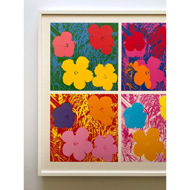 This Andy Warhol Estate very rare vintage 1989 first edition offset lithograph print monumental extra large custom framed...