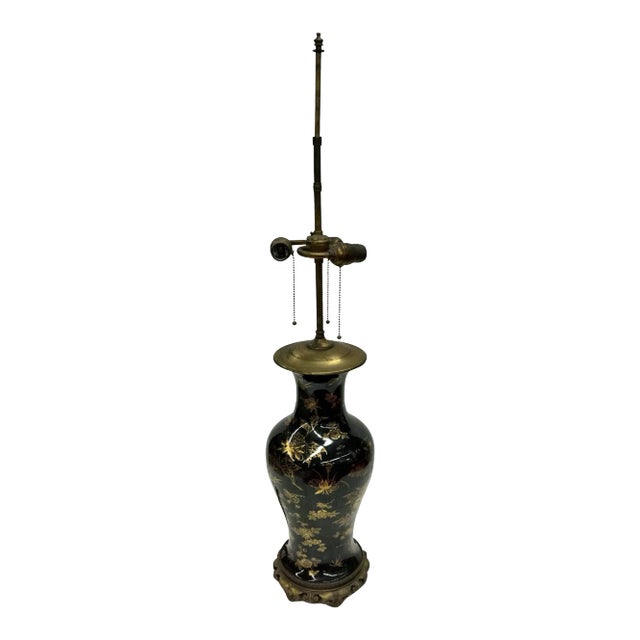 1960s Tall Chinese Porcelain Table Lamp For Sale