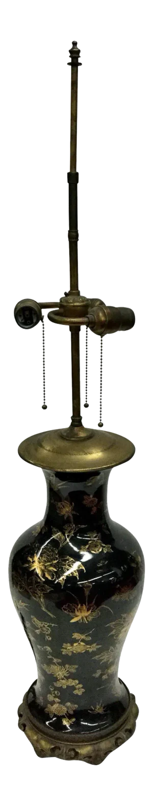 1960s Tall Chinese Porcelain Table Lamp