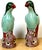 Pair 20th Century Chinese Export Famille Verte Porcelain Parrots, Kangxi Style For Sale - Image 11 of 18