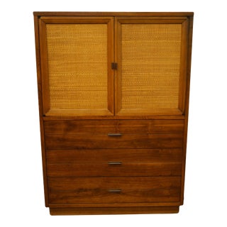 Lane Furniture Alta Vista, Va Asian Inspired Mid Century Modern 39" Door Chest / Armoire 371-12 For Sale