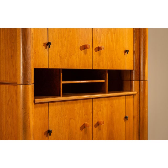 Mod. Scuderia Highboard in Walnut by Scarpa for Bernini, Italy, 1970s For Sale - Image 10 of 13