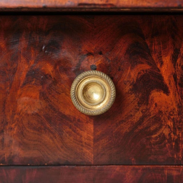 Wood 19th Century French Mahogany Chest With Marble Top (B) For Sale - Image 7 of 12