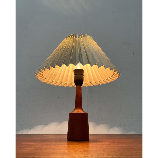 Mid-Century Modern Danish Teak Table Lamp, 1960s For Sale - Image 10 of 18