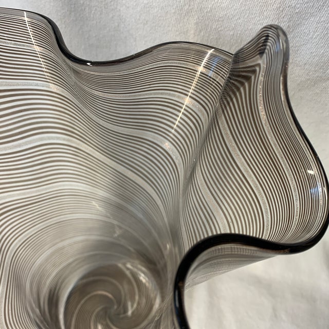 Dino Martens Dino Martens Murano Art Glass Vase - Handkerchief Style 12” For Sale - Image 4 of 8
