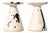 Vintage Danish Splatter Ceramic Candlesticks by Karsten Nielsen, 1980s, Set of 2 For Sale